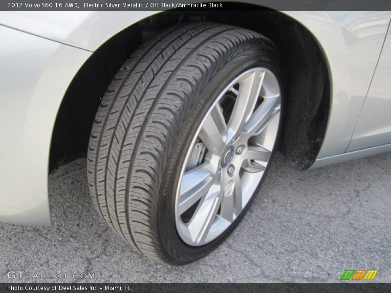 Electric Silver Metallic / Off Black/Anthracite Black 2012 Volvo S60 T6 AWD