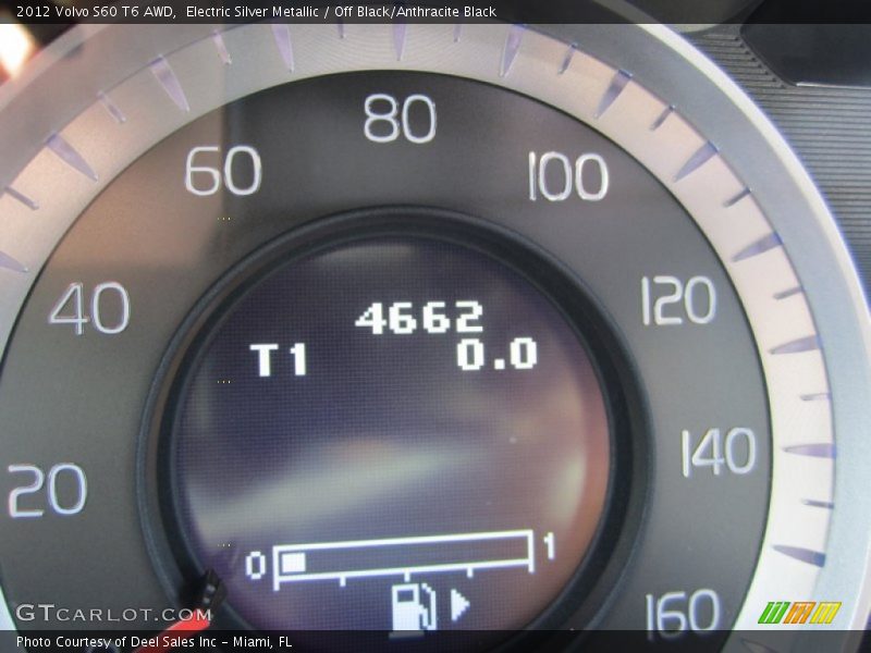 Electric Silver Metallic / Off Black/Anthracite Black 2012 Volvo S60 T6 AWD