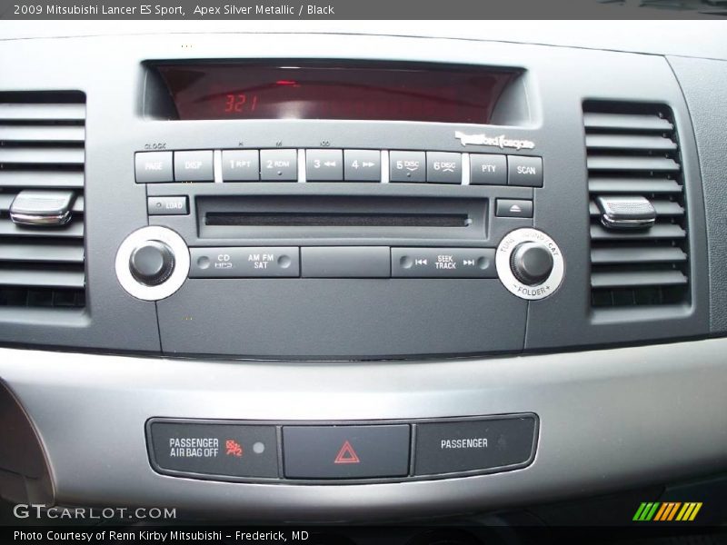 Apex Silver Metallic / Black 2009 Mitsubishi Lancer ES Sport