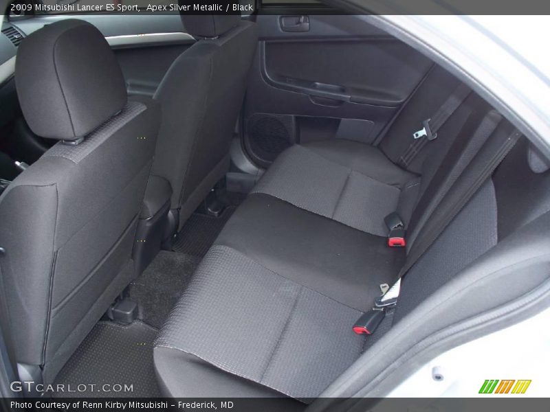 Apex Silver Metallic / Black 2009 Mitsubishi Lancer ES Sport