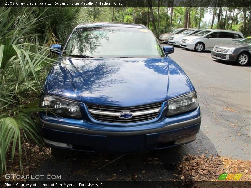 Superior Blue Metallic / Medium Gray 2003 Chevrolet Impala LS