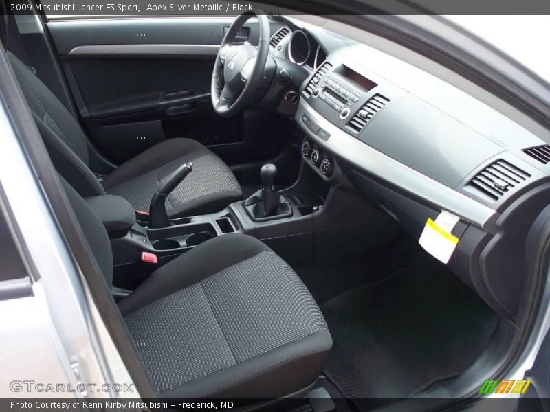 Apex Silver Metallic / Black 2009 Mitsubishi Lancer ES Sport