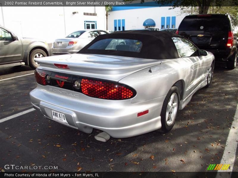 Bright Silver Metallic / Ebony Black 2002 Pontiac Firebird Convertible