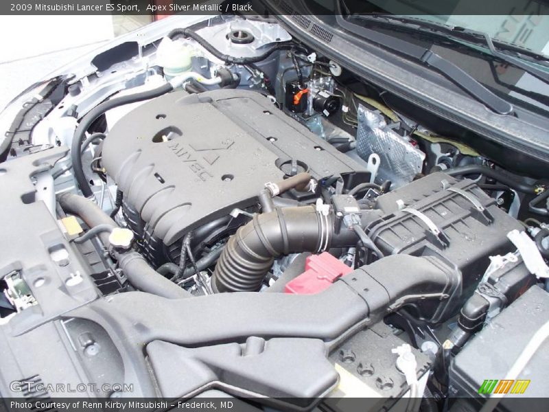 Apex Silver Metallic / Black 2009 Mitsubishi Lancer ES Sport