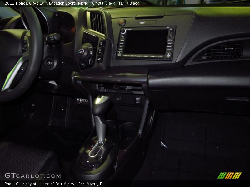 Crystal Black Pearl / Black 2012 Honda CR-Z EX Navigation Sport Hybrid