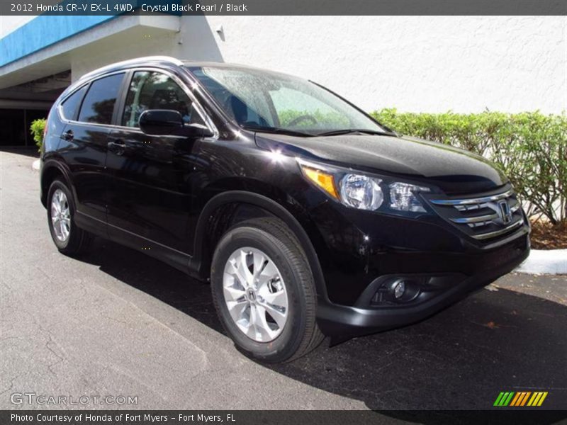 Crystal Black Pearl / Black 2012 Honda CR-V EX-L 4WD