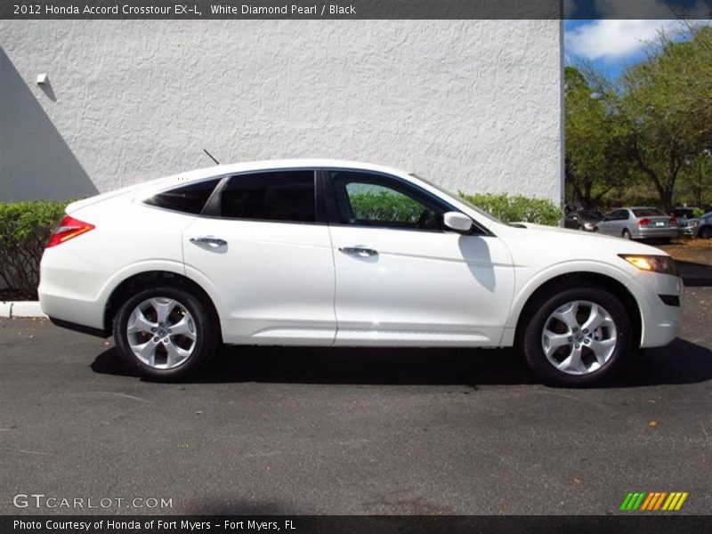 White Diamond Pearl / Black 2012 Honda Accord Crosstour EX-L