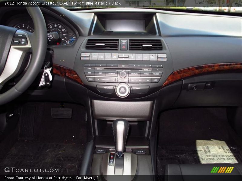 Twilight Blue Metallic / Black 2012 Honda Accord Crosstour EX-L