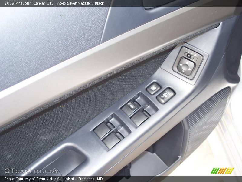 Apex Silver Metallic / Black 2009 Mitsubishi Lancer GTS