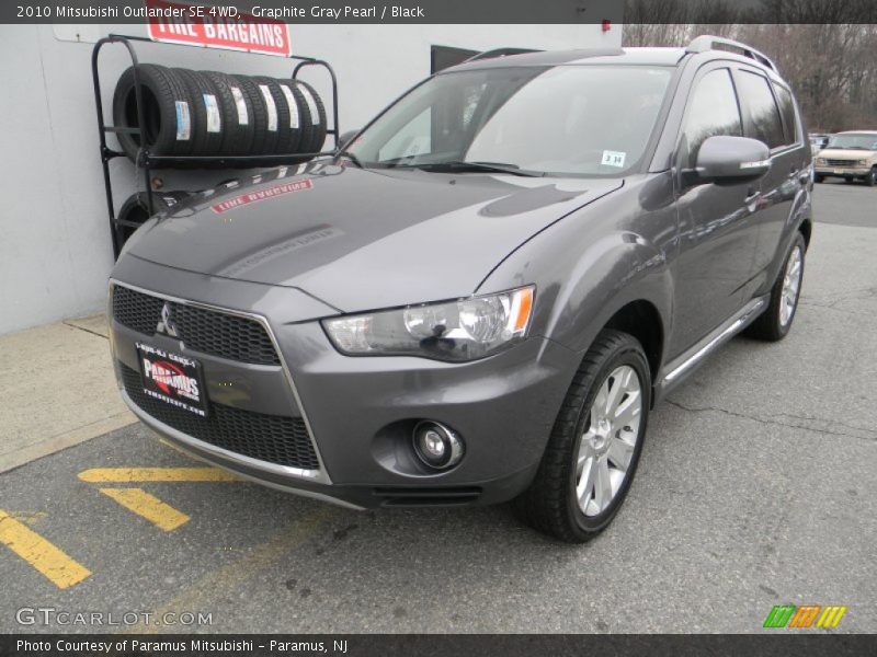 Graphite Gray Pearl / Black 2010 Mitsubishi Outlander SE 4WD