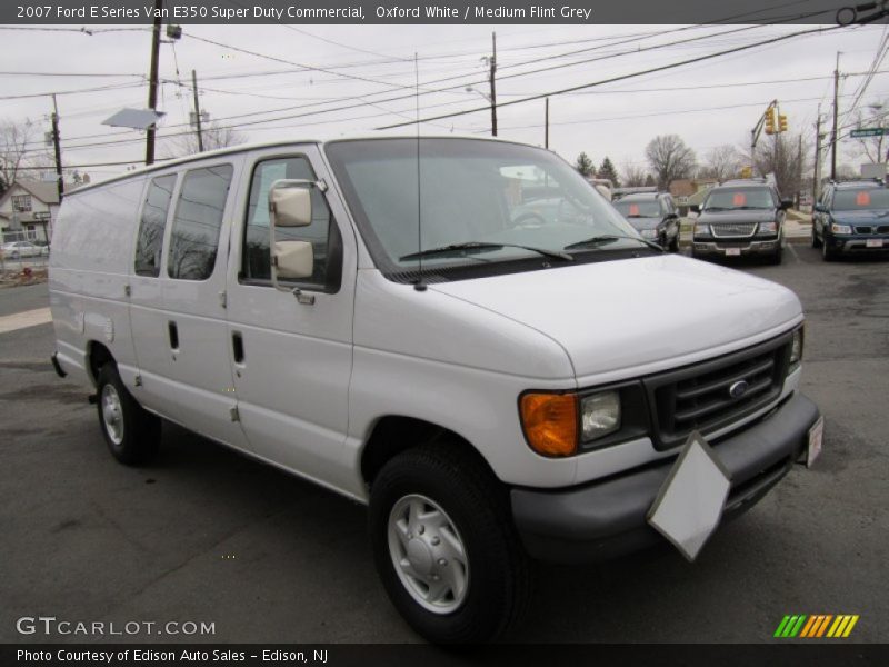 Oxford White / Medium Flint Grey 2007 Ford E Series Van E350 Super Duty Commercial