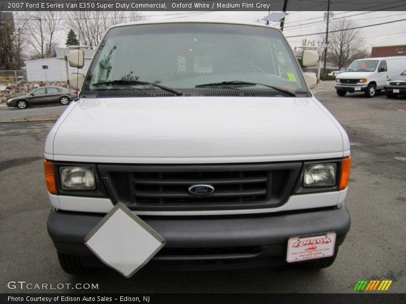 Oxford White / Medium Flint Grey 2007 Ford E Series Van E350 Super Duty Commercial