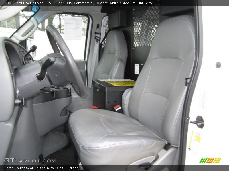 Oxford White / Medium Flint Grey 2007 Ford E Series Van E350 Super Duty Commercial