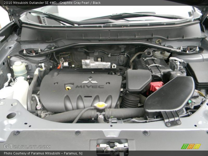 Graphite Gray Pearl / Black 2010 Mitsubishi Outlander SE 4WD