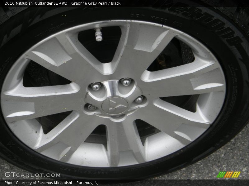 Graphite Gray Pearl / Black 2010 Mitsubishi Outlander SE 4WD