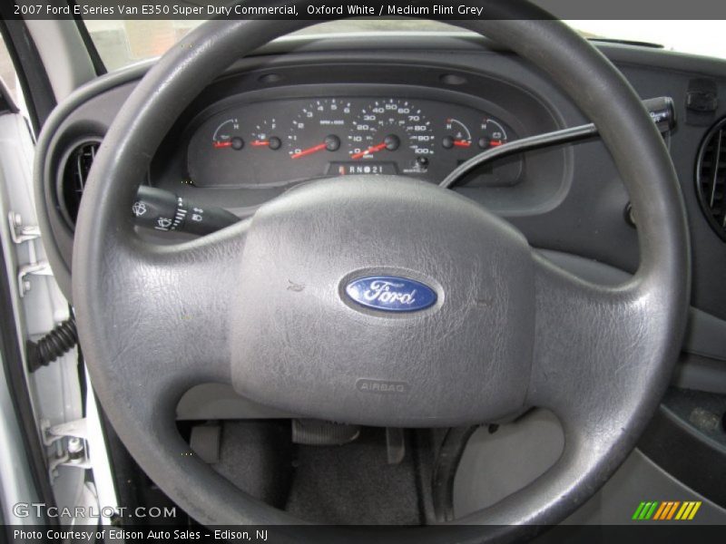 Oxford White / Medium Flint Grey 2007 Ford E Series Van E350 Super Duty Commercial
