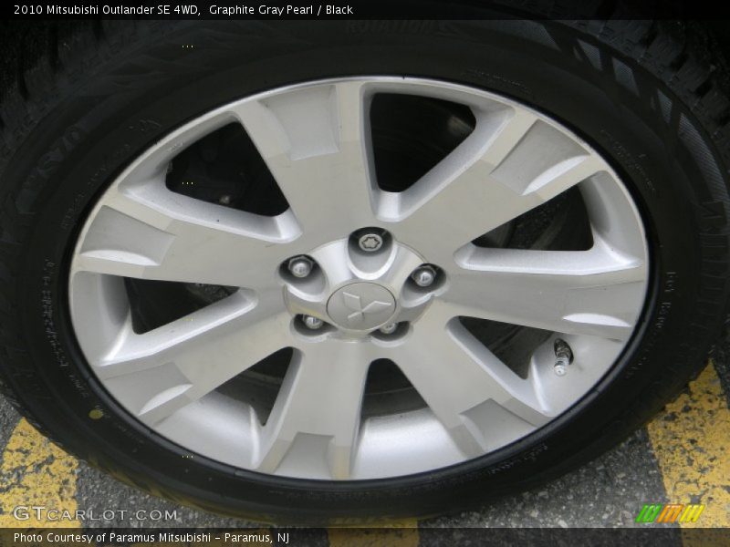Graphite Gray Pearl / Black 2010 Mitsubishi Outlander SE 4WD