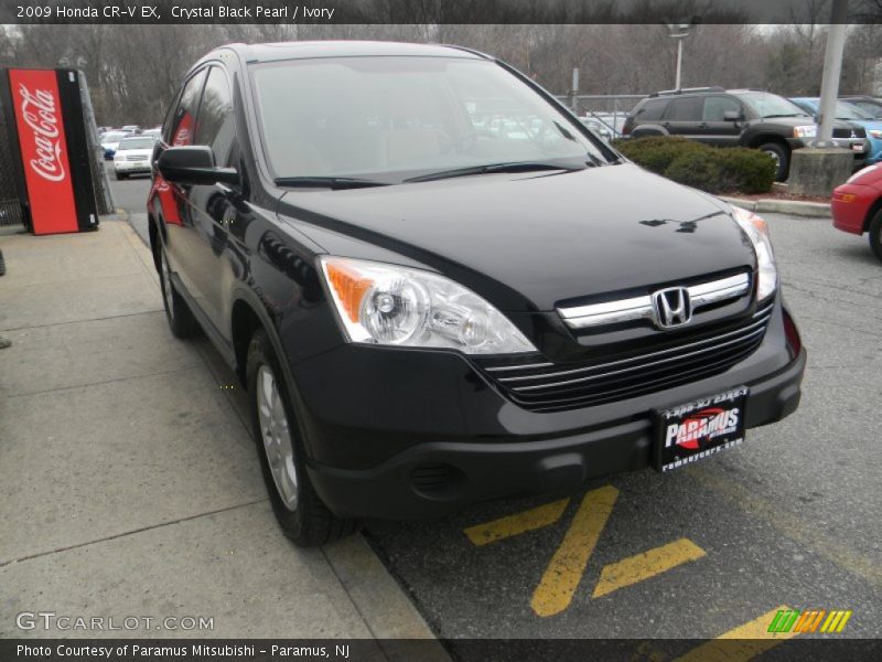 Crystal Black Pearl / Ivory 2009 Honda CR-V EX