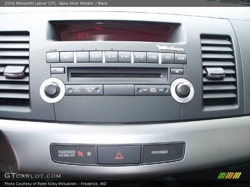 Apex Silver Metallic / Black 2009 Mitsubishi Lancer GTS