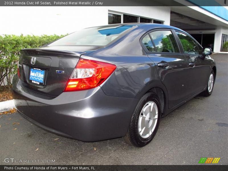 Polished Metal Metallic / Gray 2012 Honda Civic HF Sedan