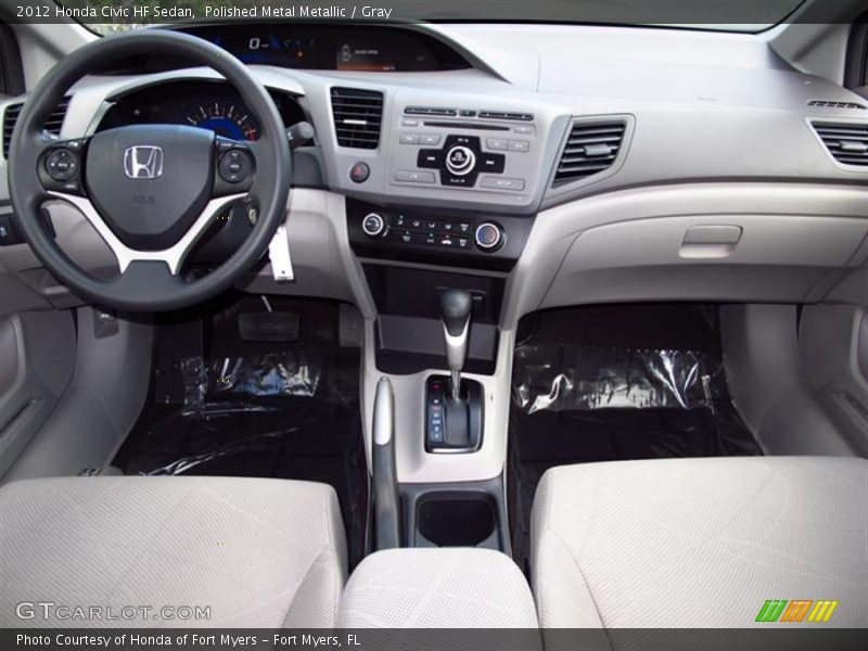 Polished Metal Metallic / Gray 2012 Honda Civic HF Sedan