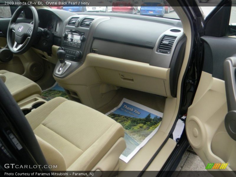 Crystal Black Pearl / Ivory 2009 Honda CR-V EX