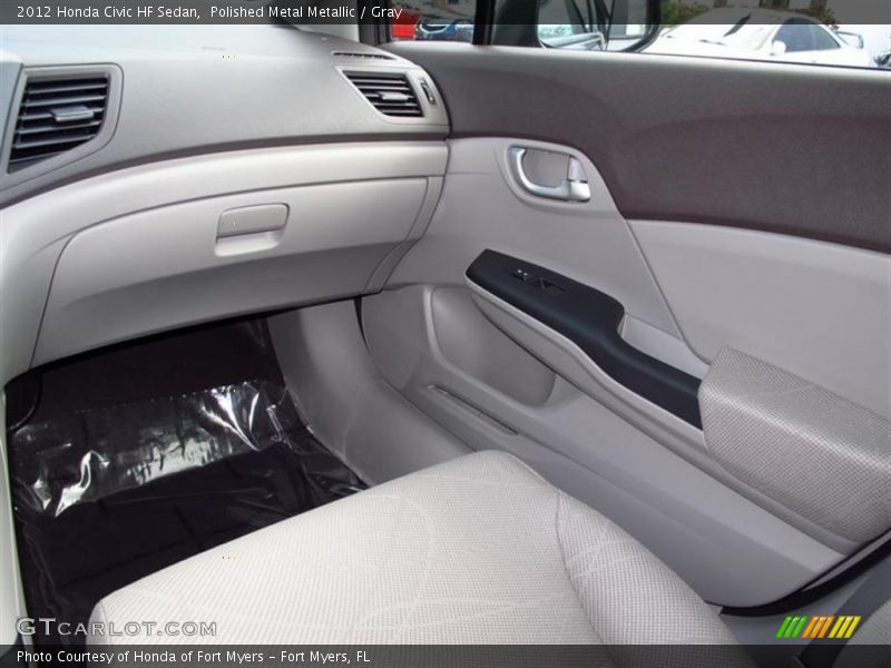 Polished Metal Metallic / Gray 2012 Honda Civic HF Sedan
