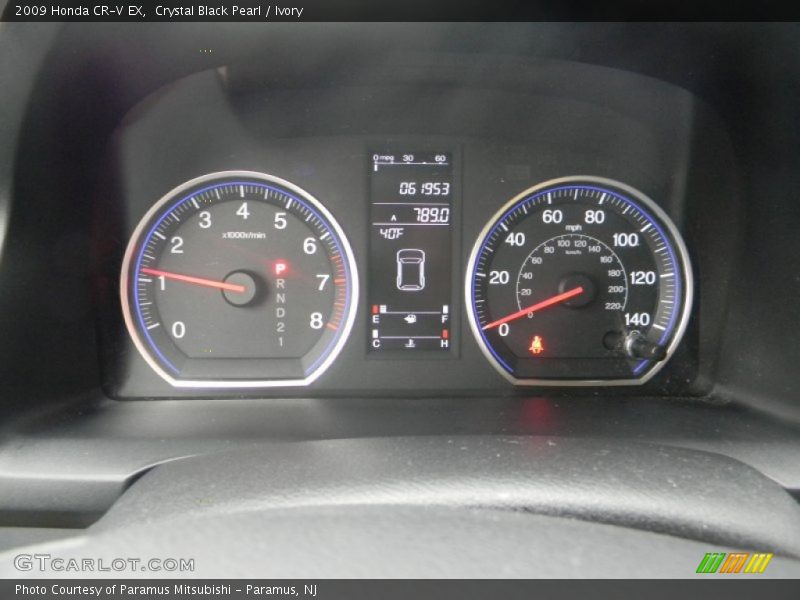 Crystal Black Pearl / Ivory 2009 Honda CR-V EX