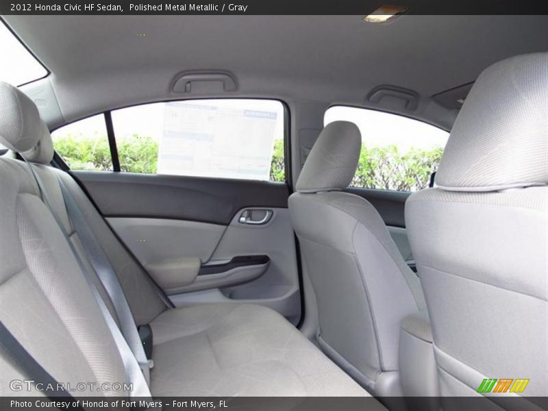 Polished Metal Metallic / Gray 2012 Honda Civic HF Sedan