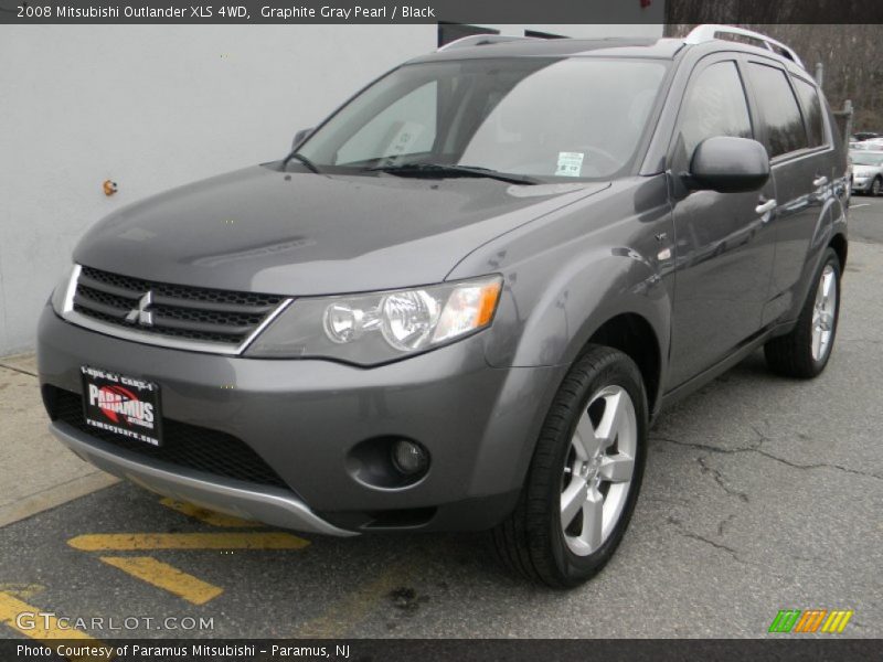Graphite Gray Pearl / Black 2008 Mitsubishi Outlander XLS 4WD