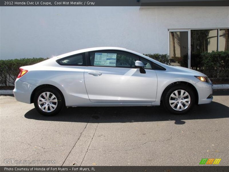 Cool Mist Metallic / Gray 2012 Honda Civic LX Coupe