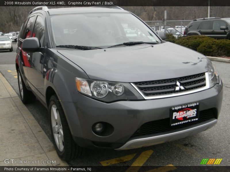 Graphite Gray Pearl / Black 2008 Mitsubishi Outlander XLS 4WD