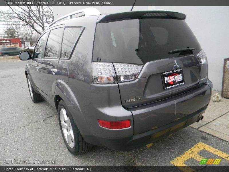 Graphite Gray Pearl / Black 2008 Mitsubishi Outlander XLS 4WD