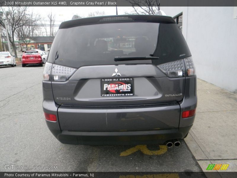 Graphite Gray Pearl / Black 2008 Mitsubishi Outlander XLS 4WD