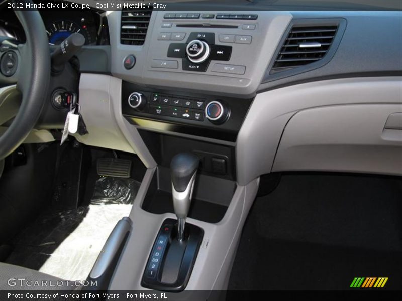 Cool Mist Metallic / Gray 2012 Honda Civic LX Coupe