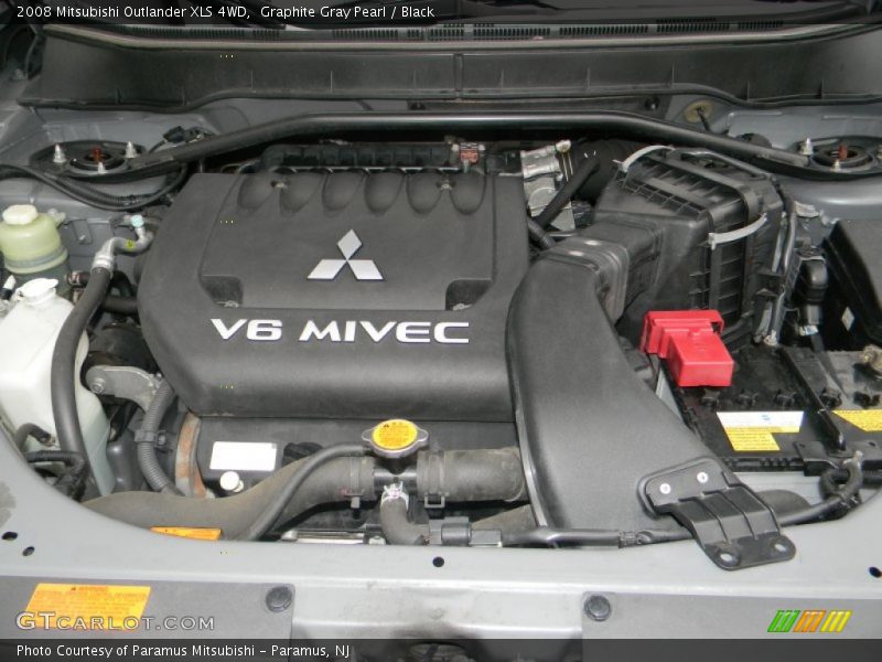 Graphite Gray Pearl / Black 2008 Mitsubishi Outlander XLS 4WD