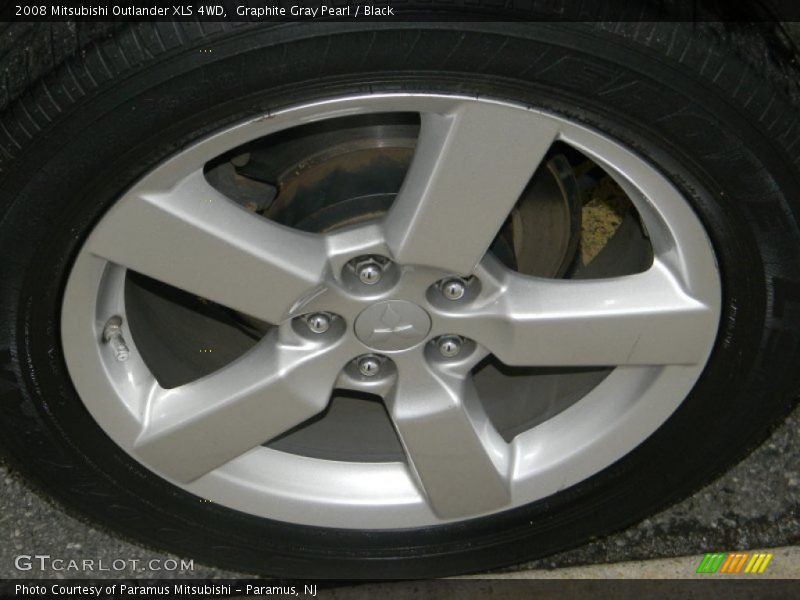 Graphite Gray Pearl / Black 2008 Mitsubishi Outlander XLS 4WD