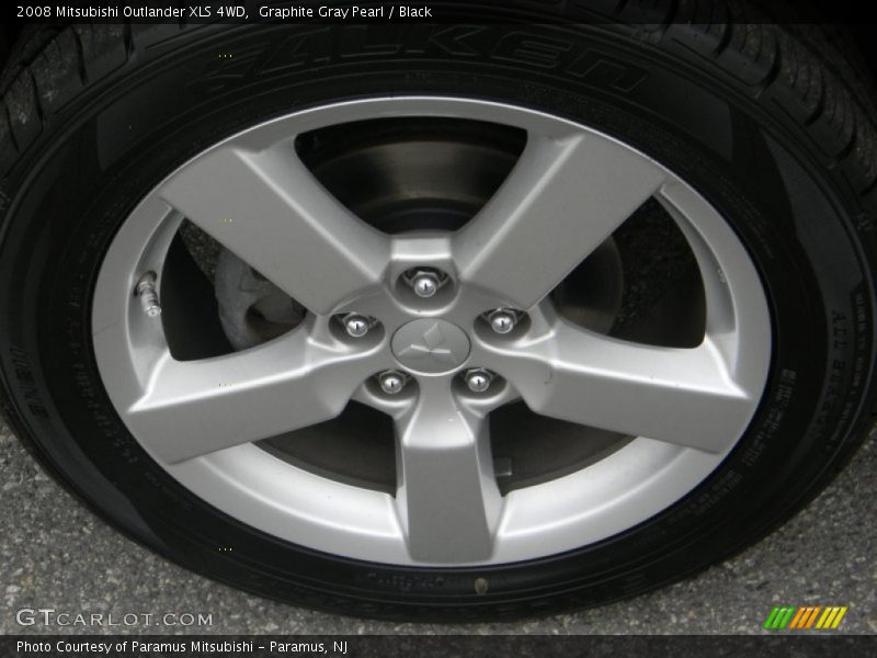 Graphite Gray Pearl / Black 2008 Mitsubishi Outlander XLS 4WD
