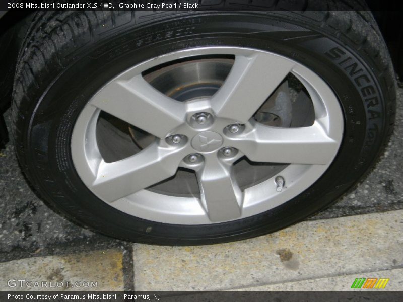Graphite Gray Pearl / Black 2008 Mitsubishi Outlander XLS 4WD