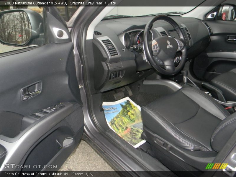 Graphite Gray Pearl / Black 2008 Mitsubishi Outlander XLS 4WD
