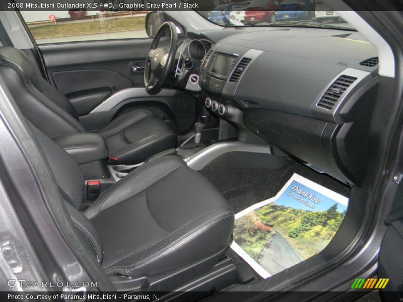 Graphite Gray Pearl / Black 2008 Mitsubishi Outlander XLS 4WD