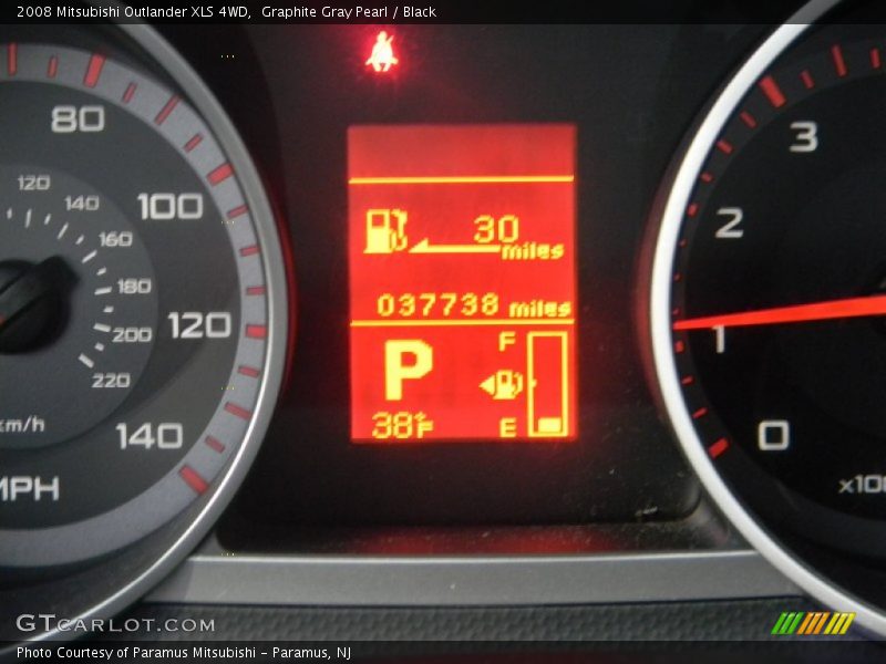 Graphite Gray Pearl / Black 2008 Mitsubishi Outlander XLS 4WD