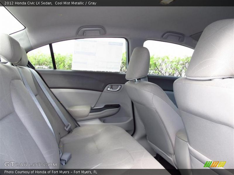 Cool Mist Metallic / Gray 2012 Honda Civic LX Sedan