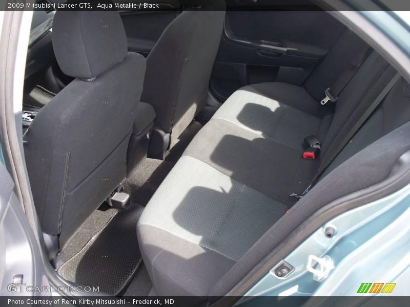 Aqua Metallic / Black 2009 Mitsubishi Lancer GTS