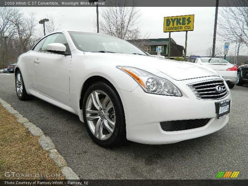 Moonlight White / Wheat 2009 Infiniti G 37 Convertible