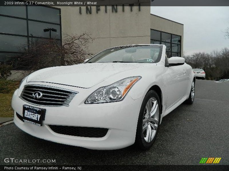 Moonlight White / Wheat 2009 Infiniti G 37 Convertible