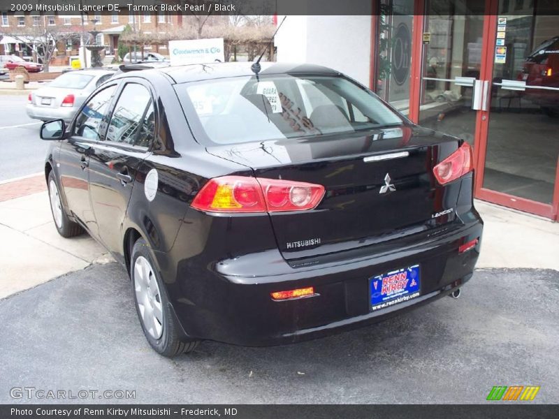 Tarmac Black Pearl / Black 2009 Mitsubishi Lancer DE