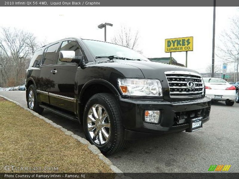 Liquid Onyx Black / Graphite 2010 Infiniti QX 56 4WD