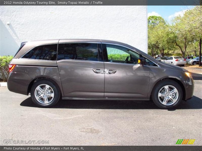 Smoky Topaz Metallic / Truffle 2012 Honda Odyssey Touring Elite