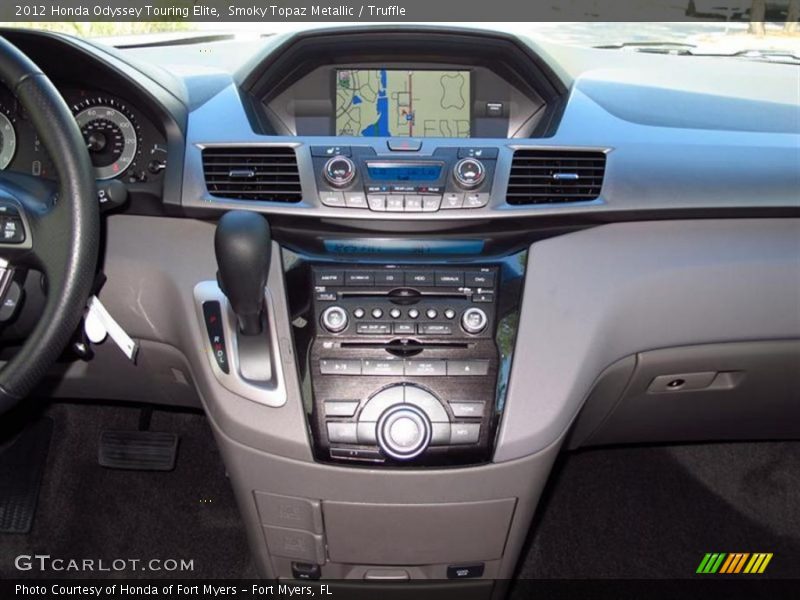 Smoky Topaz Metallic / Truffle 2012 Honda Odyssey Touring Elite